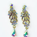 Swirl With Teardrop Bottom Drop Earring