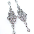 Extra Long 1-2-3-2-1 Teardrop Pattern Earring - Glitz & Ears Boutique