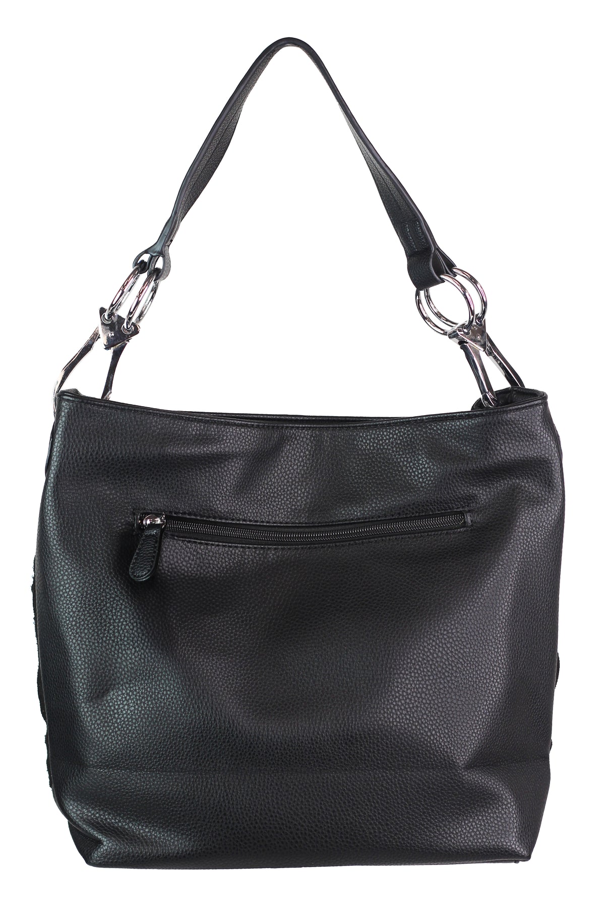 Rhinestone Wavy Criss Cross & Cutouts One Strap Handbag
