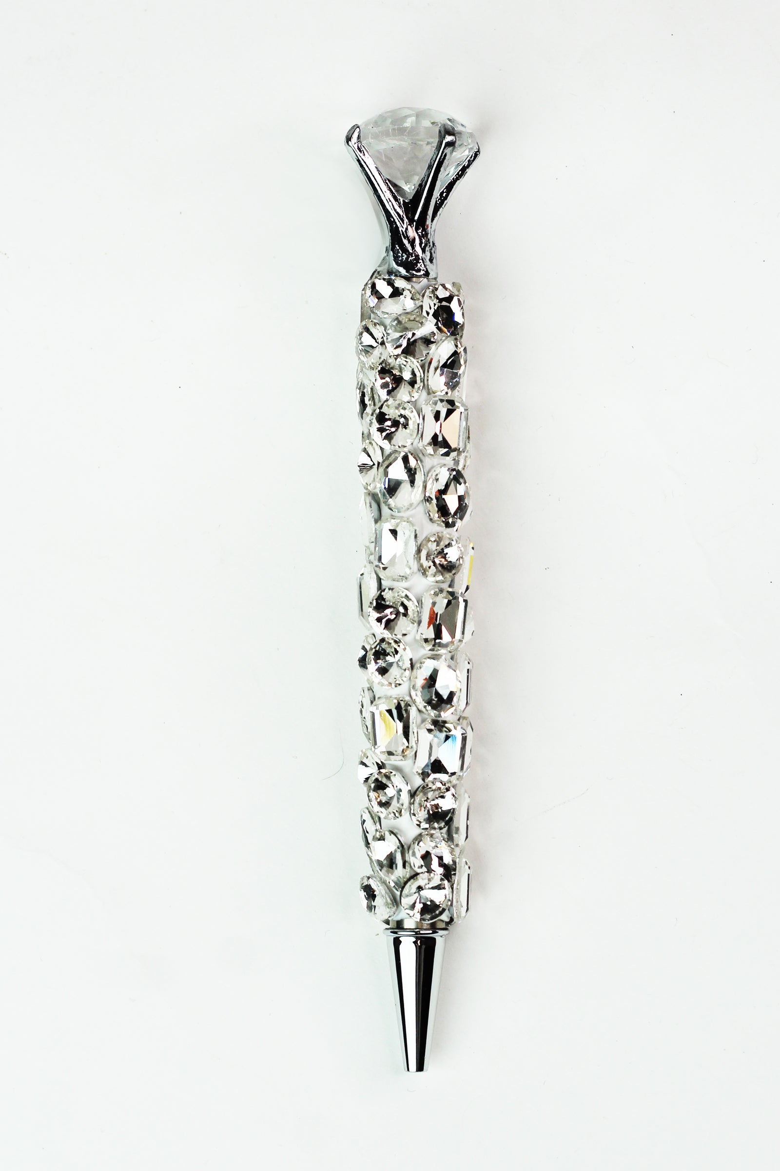 Chunky Rhinestone Diamond Top Writing Pen