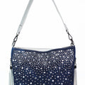 Multi Rhinestone Covered Purse w/ Side Tassels