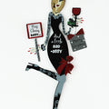Sassy Ladies Metal Christmas Ornaments