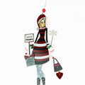 Sassy Ladies Metal Christmas Ornaments