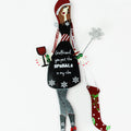 Sassy Ladies Metal Christmas Ornaments