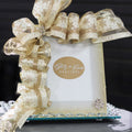 Glitter Clear Picture Frame w/ Ribbon Accents