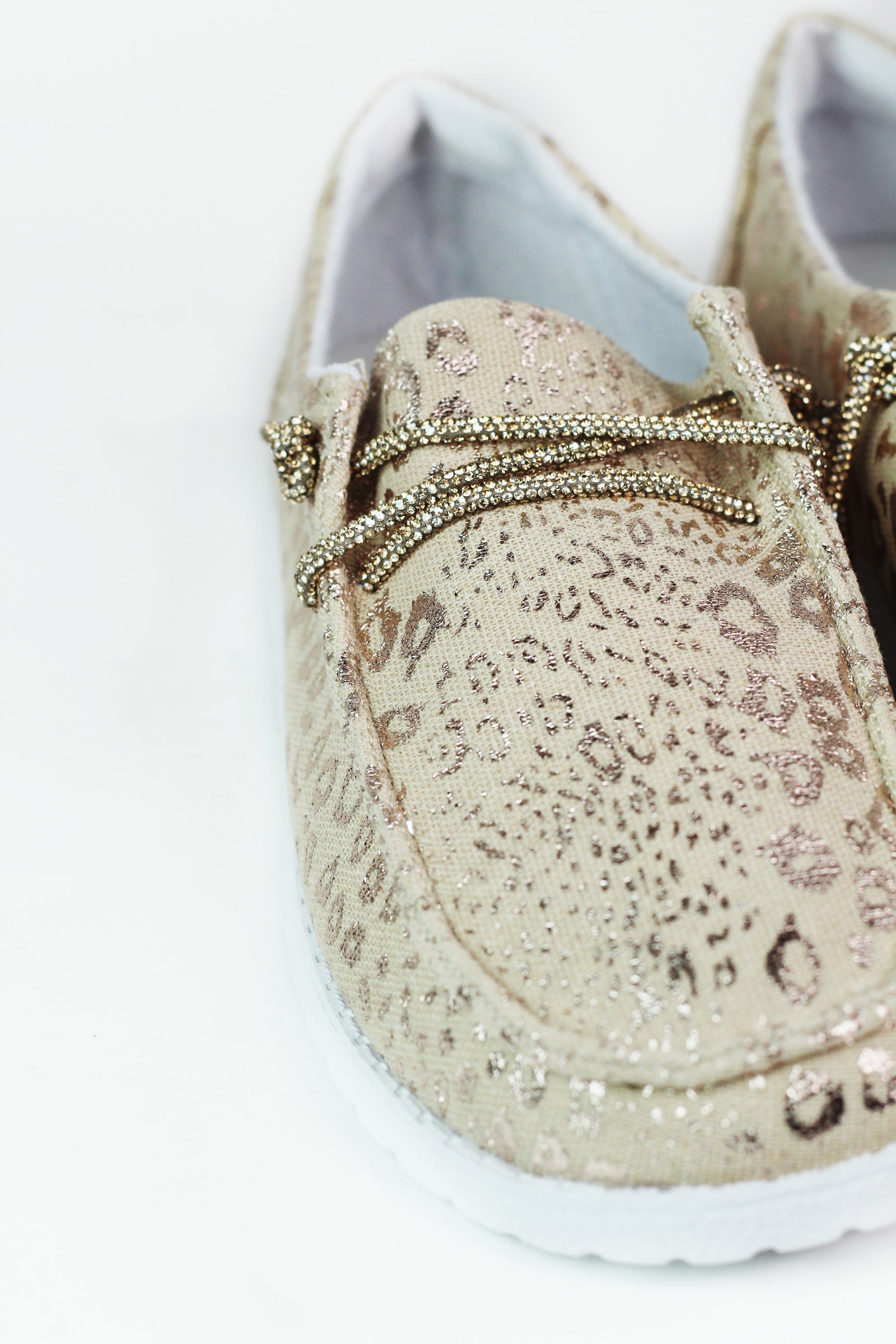 Leopard Loafer W/ Sequin Laces