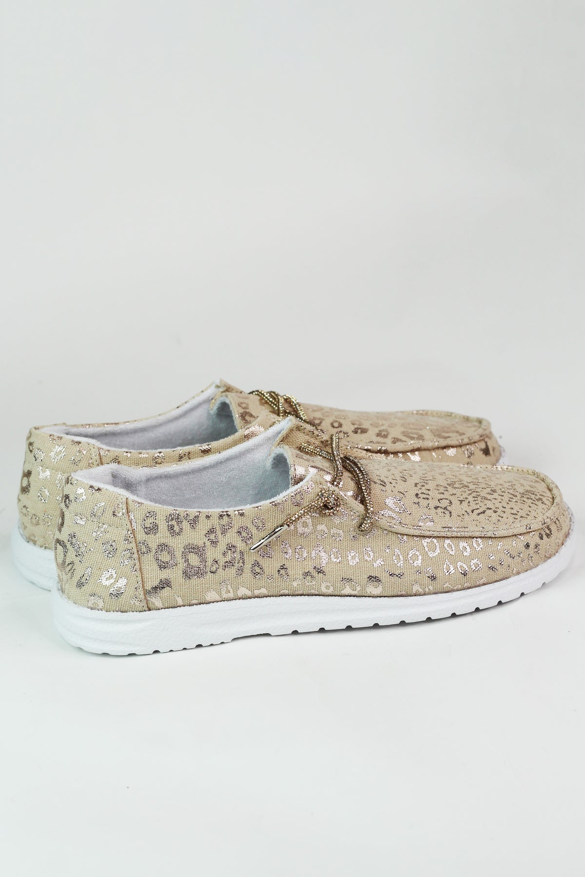 Leopard Loafer W/ Sequin Laces