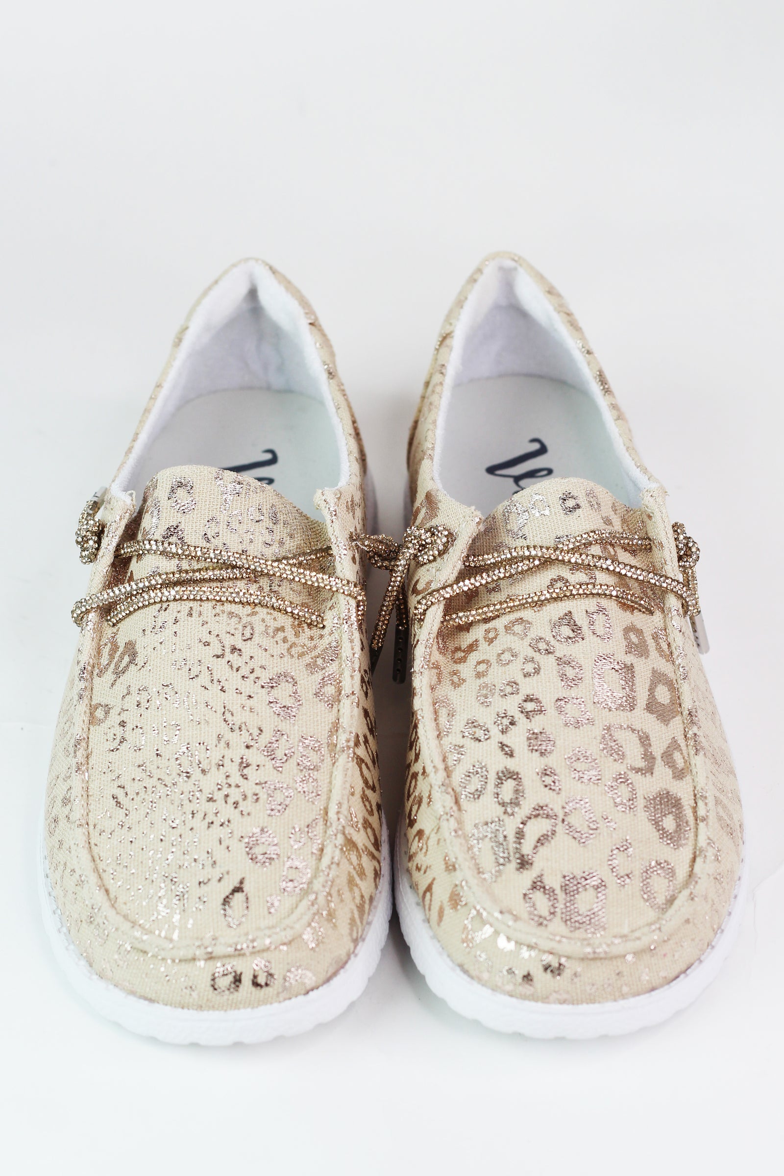 Leopard Loafer W/ Sequin Laces