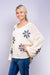 Lightweight Sweater With Daisy Print