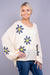 Lightweight Sweater With Daisy Print