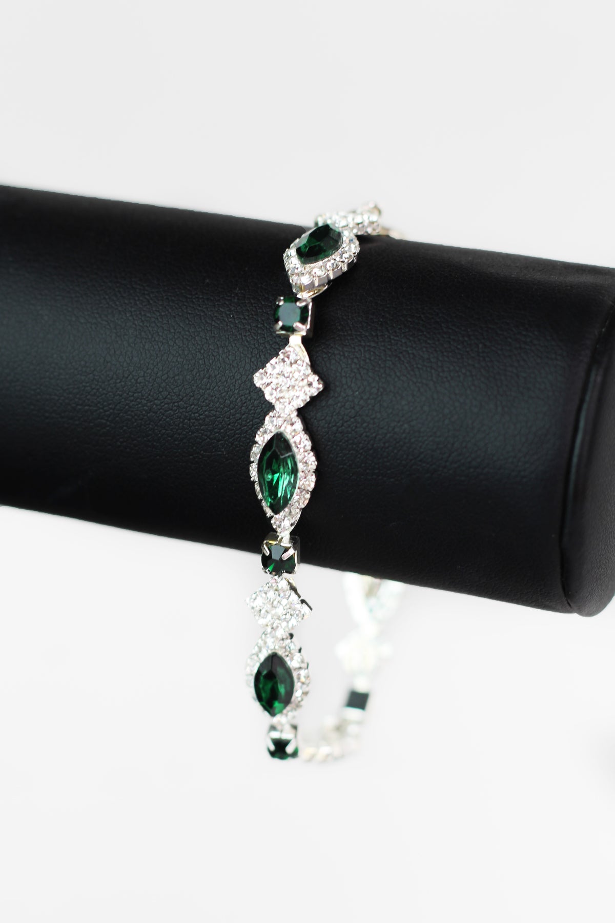 Almond Center &amp; Diamond Alternate Tennis Bracelet