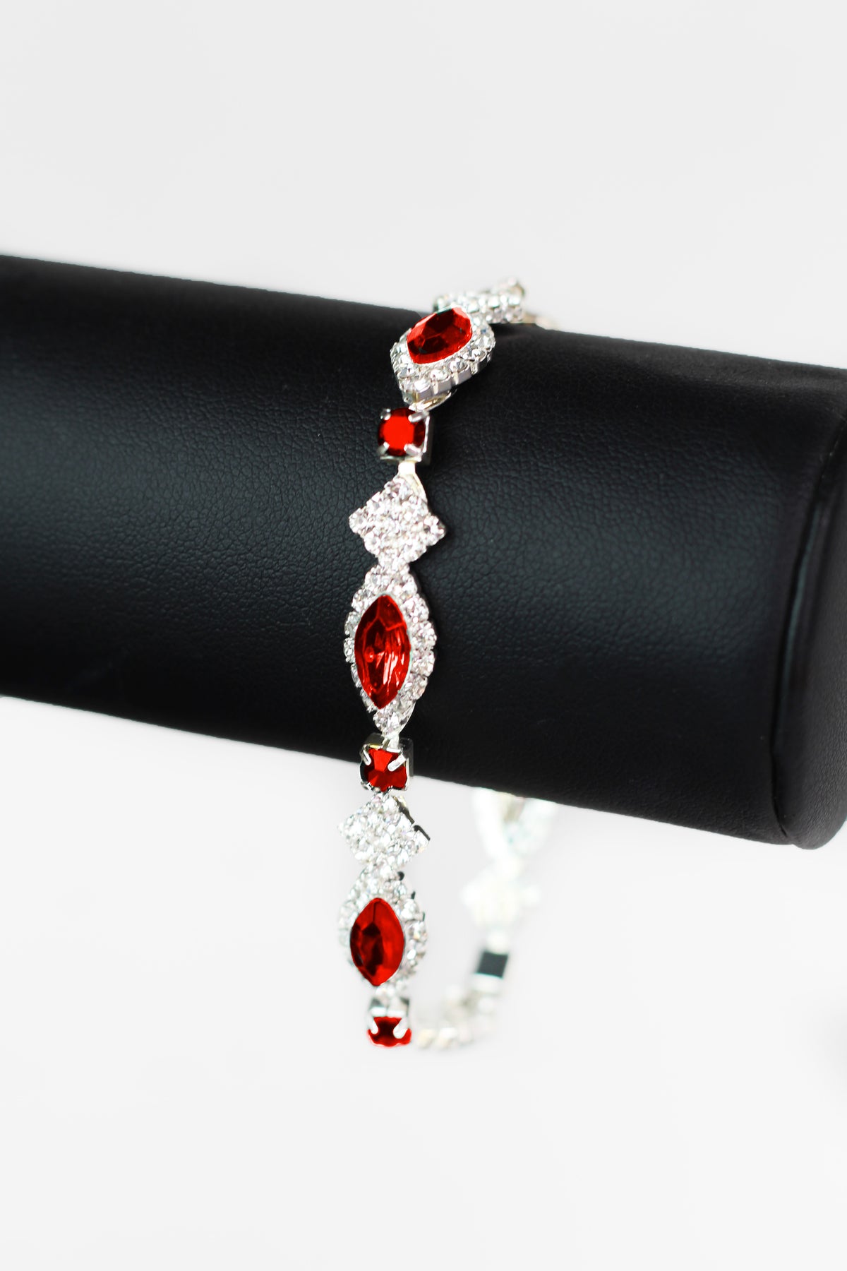 Almond Center & Diamond Alternate Tennis Bracelet