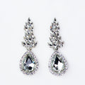 Marquis & Pear Stone With Halo Dangle Earring