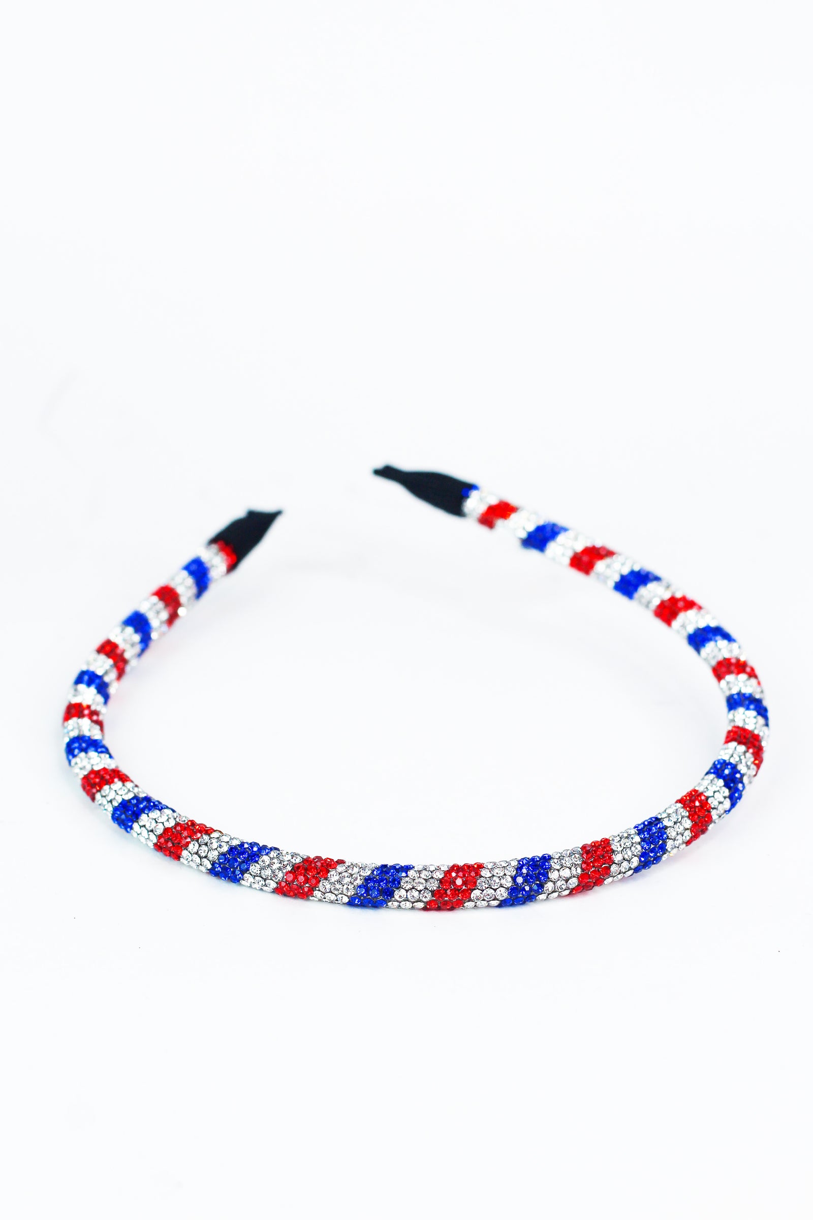 All Rhinestone Fabric End Headband