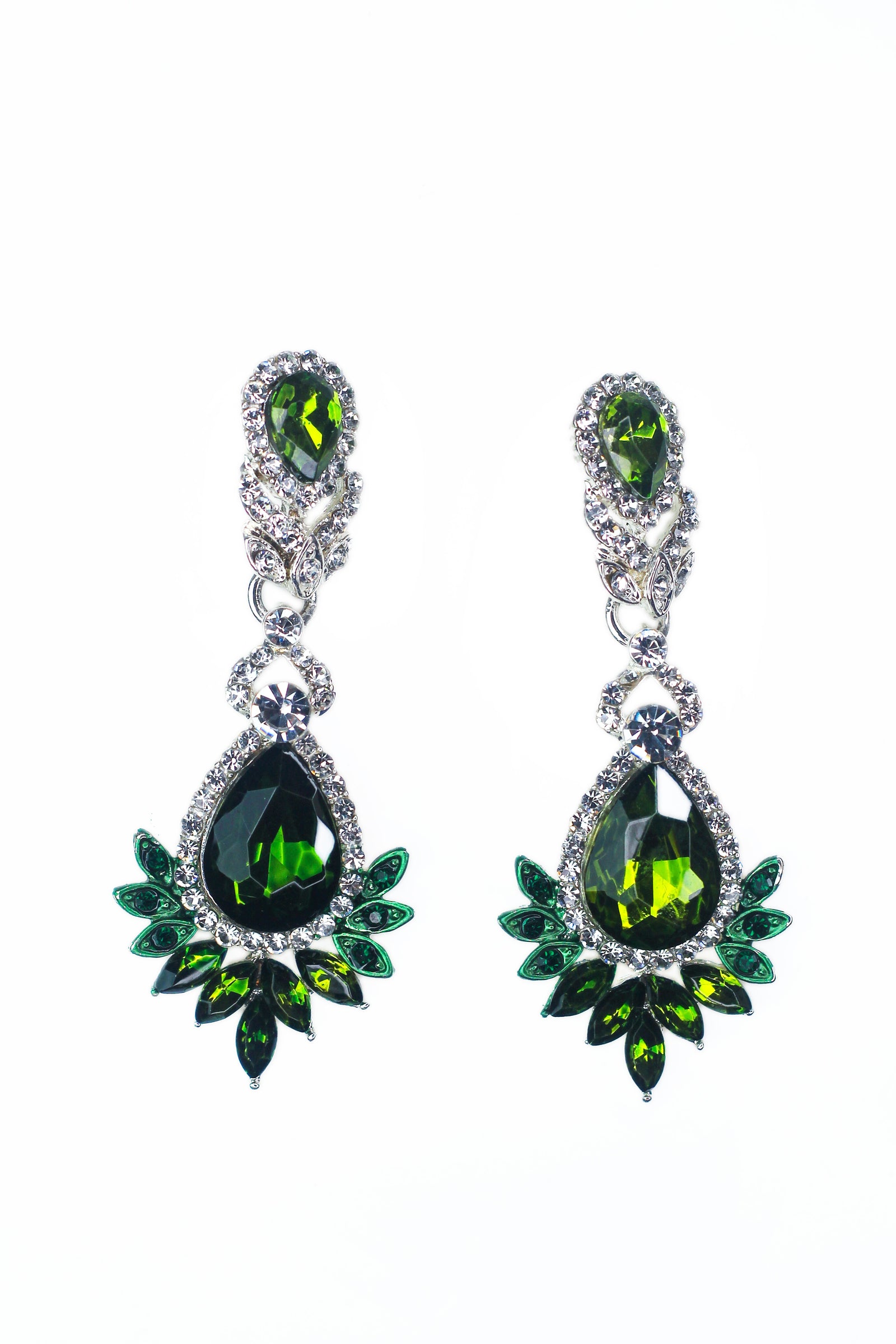 Almond Shape With Marquis Spike Bottom Drop Earring