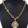 Coin Pearl Thick Chain Necklace Set