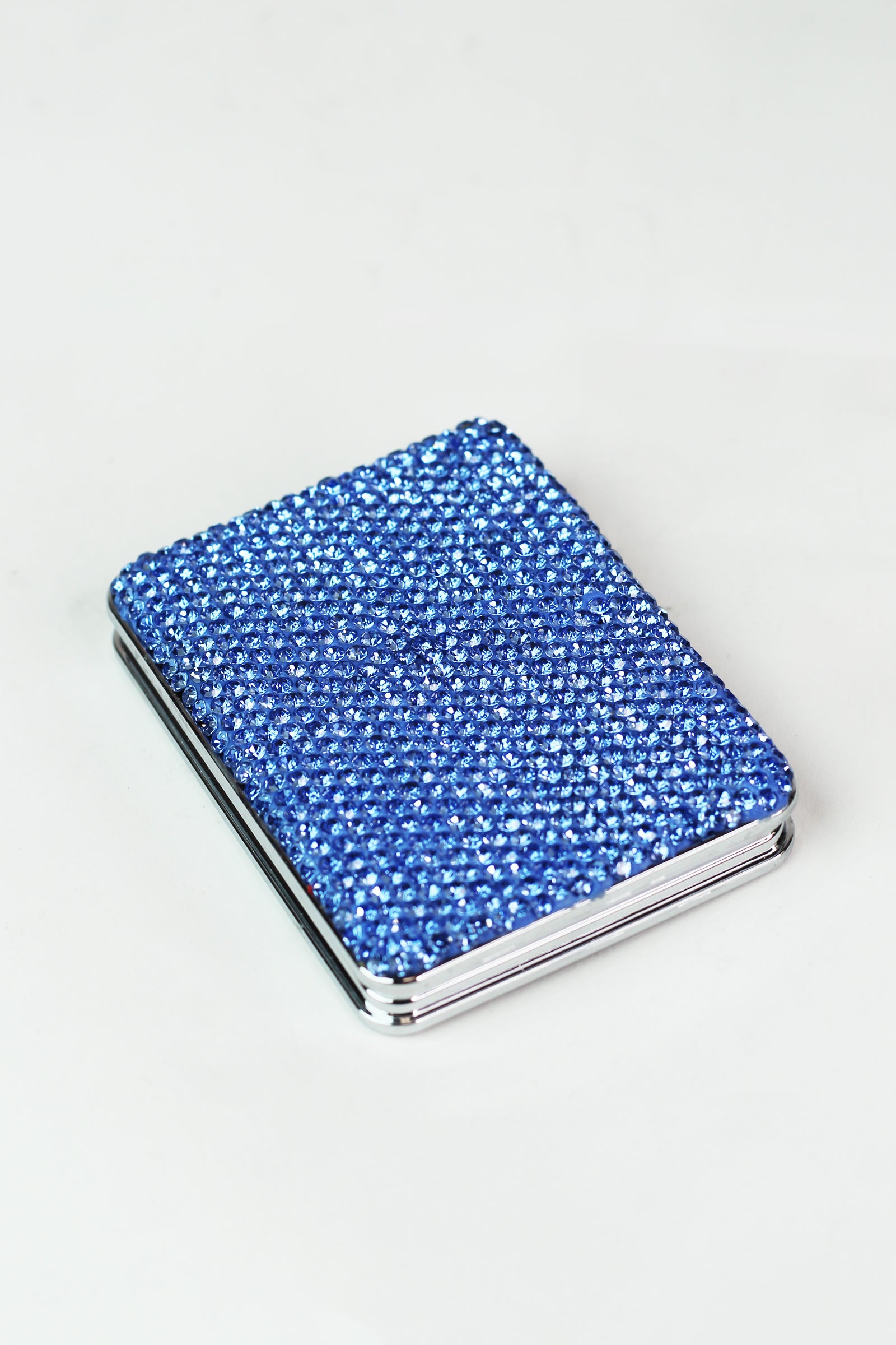 Rhinestone Rectangle Mirror Compact