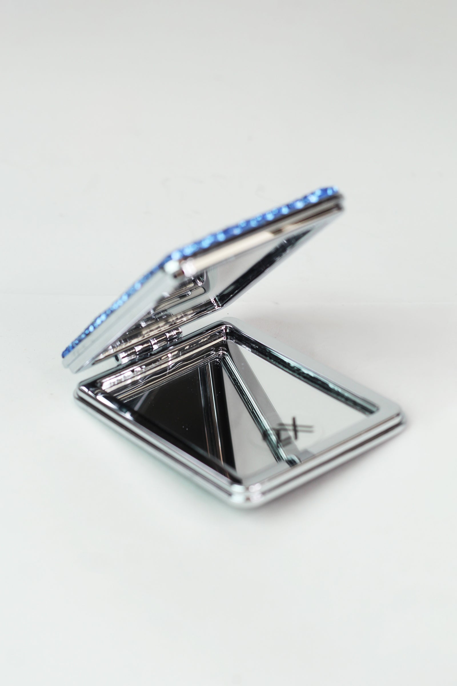 Rhinestone Rectangle Mirror Compact