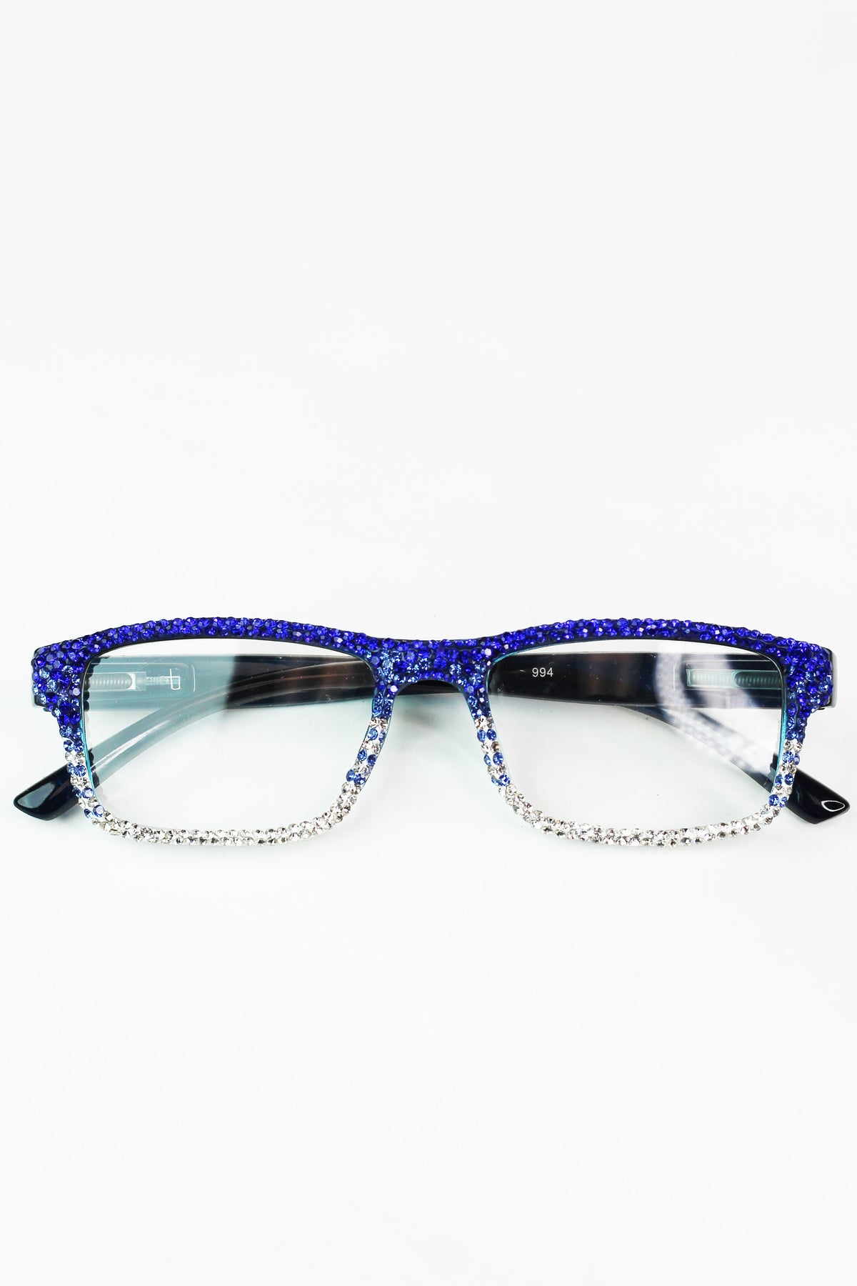 Ombre Rectangle Frame Rhinestone Readers