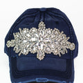 XL Brooch Distressed Baseball Cap