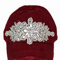 XL Brooch Distressed Baseball Cap