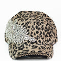 Rhinestone Side Applique Cadet Cap
