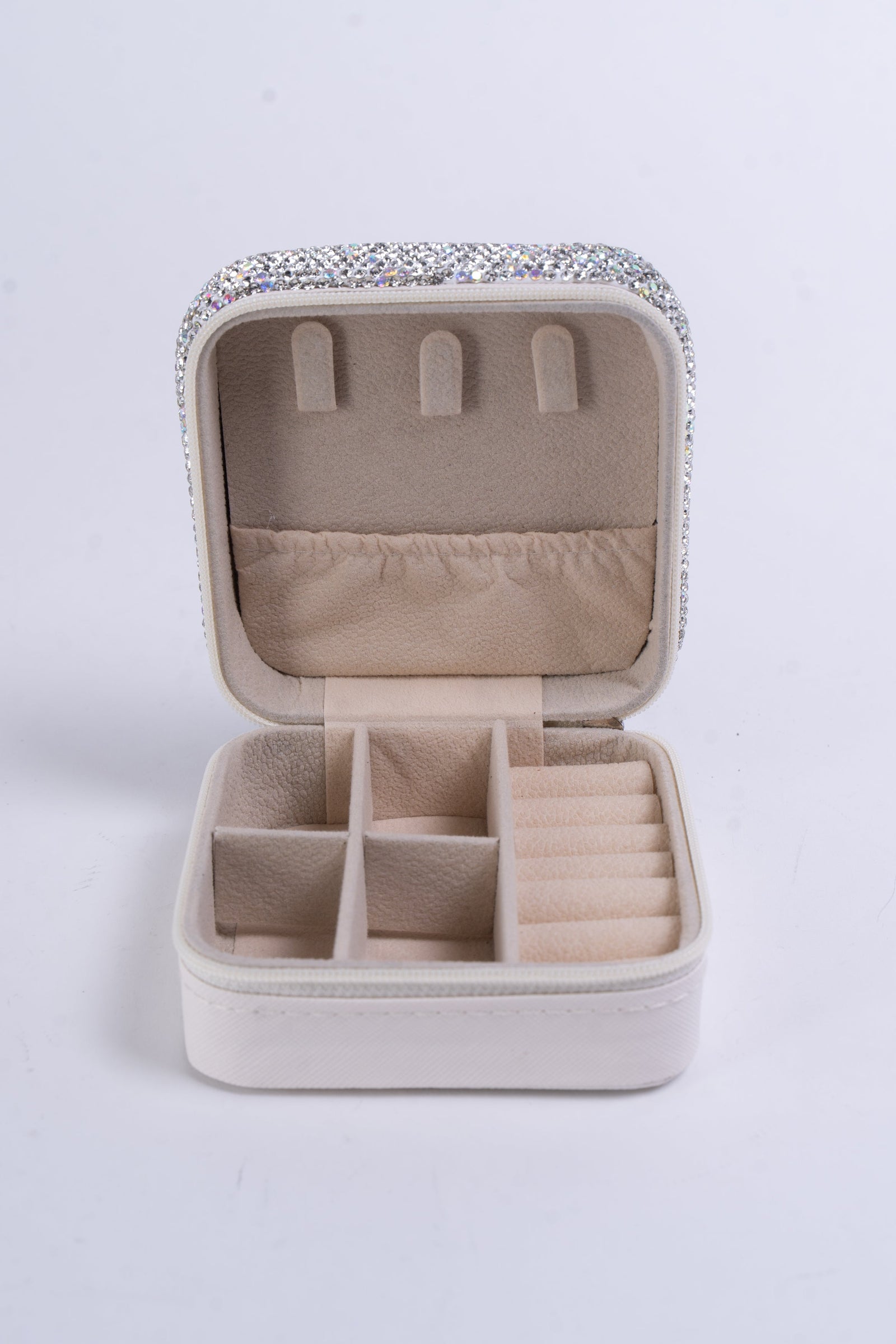 Square Rhinestone Jewelry Box