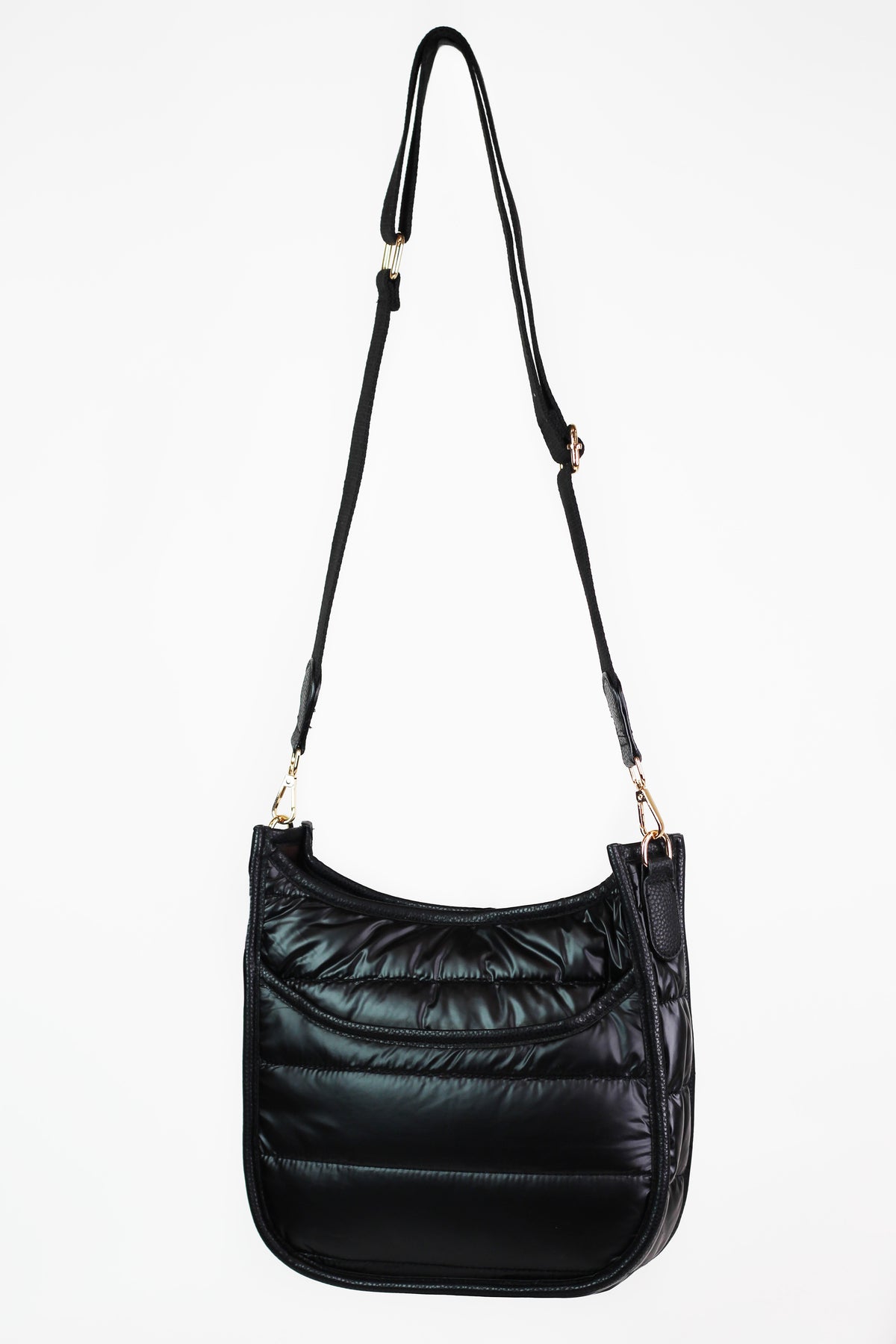 Quilted Crossbody Bag w/ Front Pocket