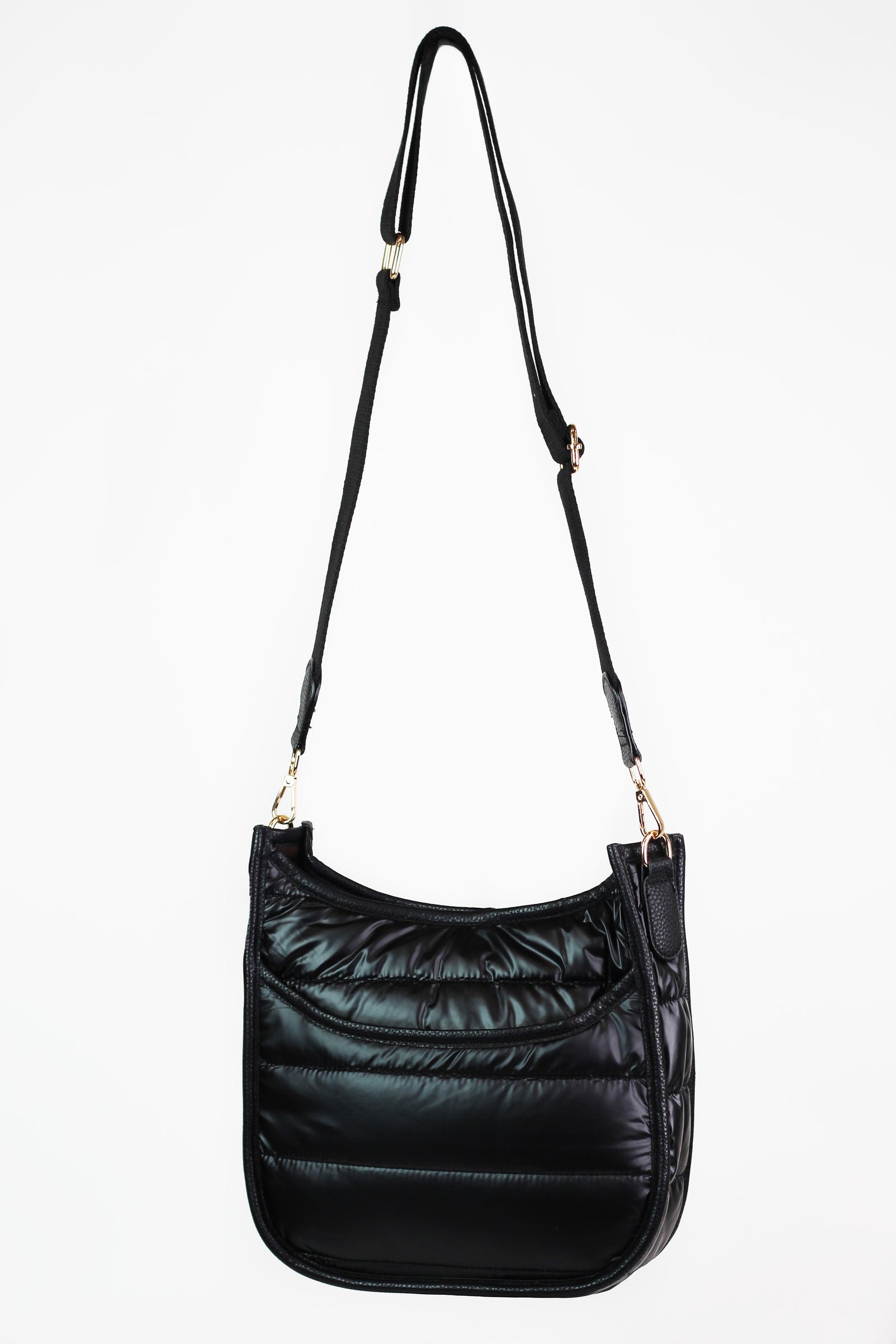 Quilted Crossbody Bag w/ Front Pocket
