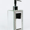 Mirror & Rhinestone Trimmed Soap Dispenser