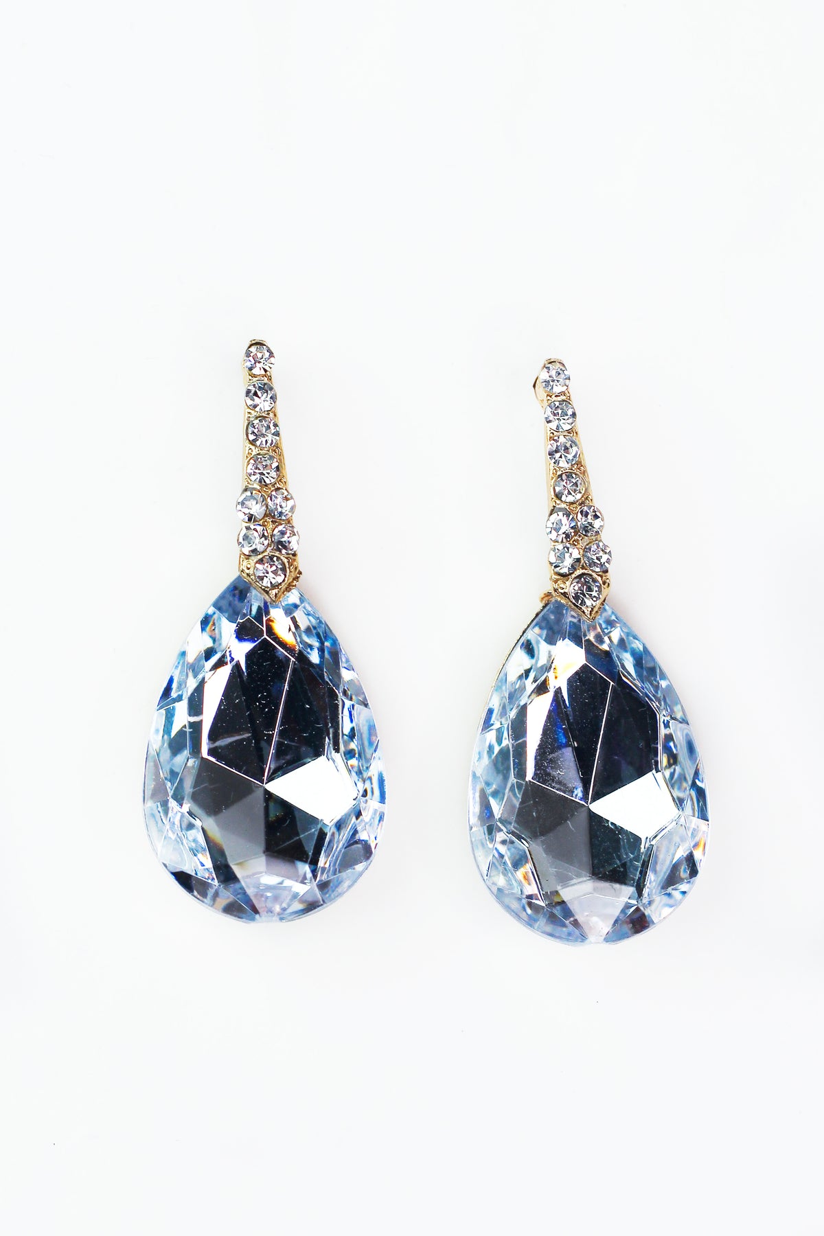 Large Teardrop Dangle Earrings