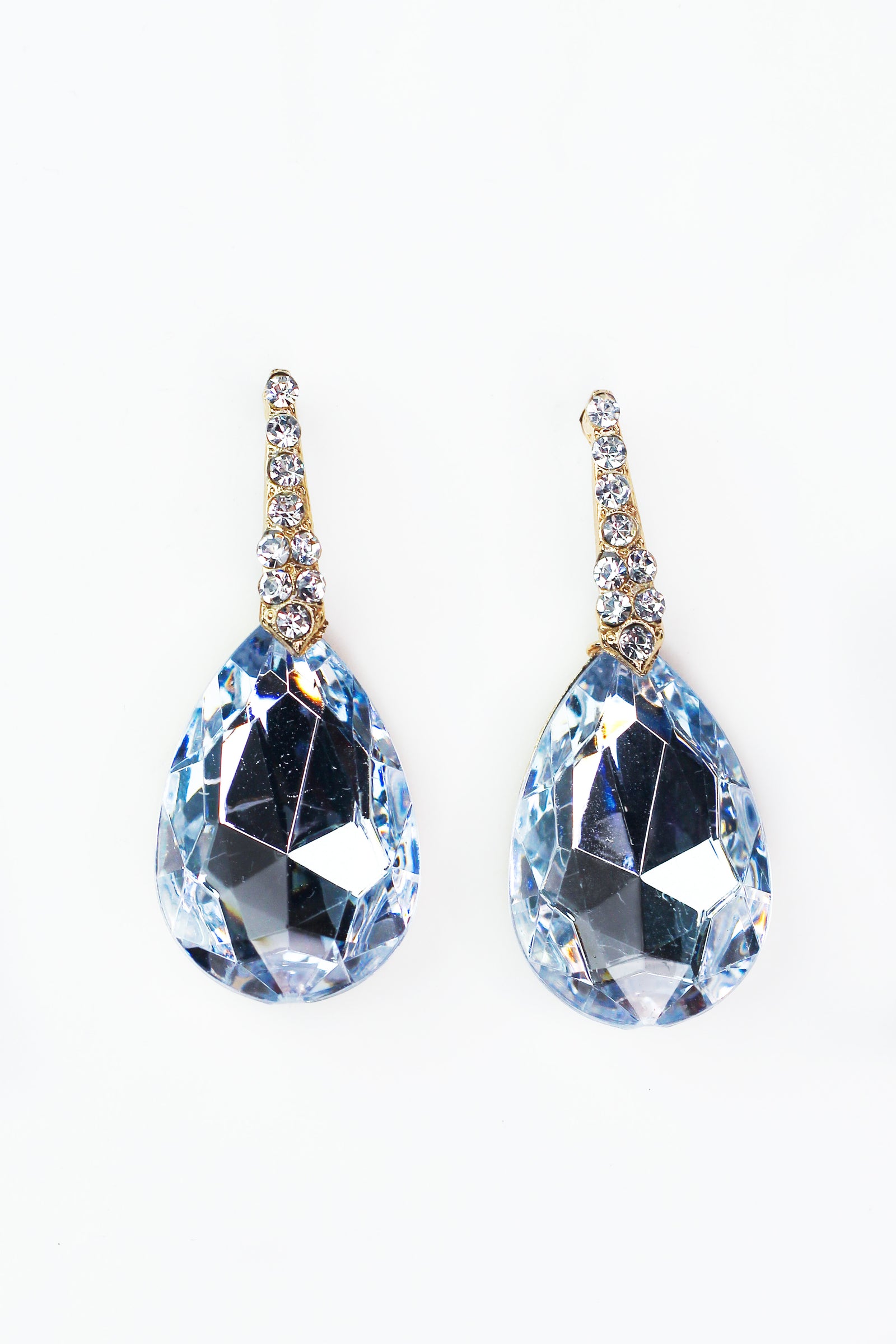 Large Teardrop Dangle Earrings