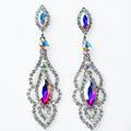 Scallop Edged Marquis Earrings