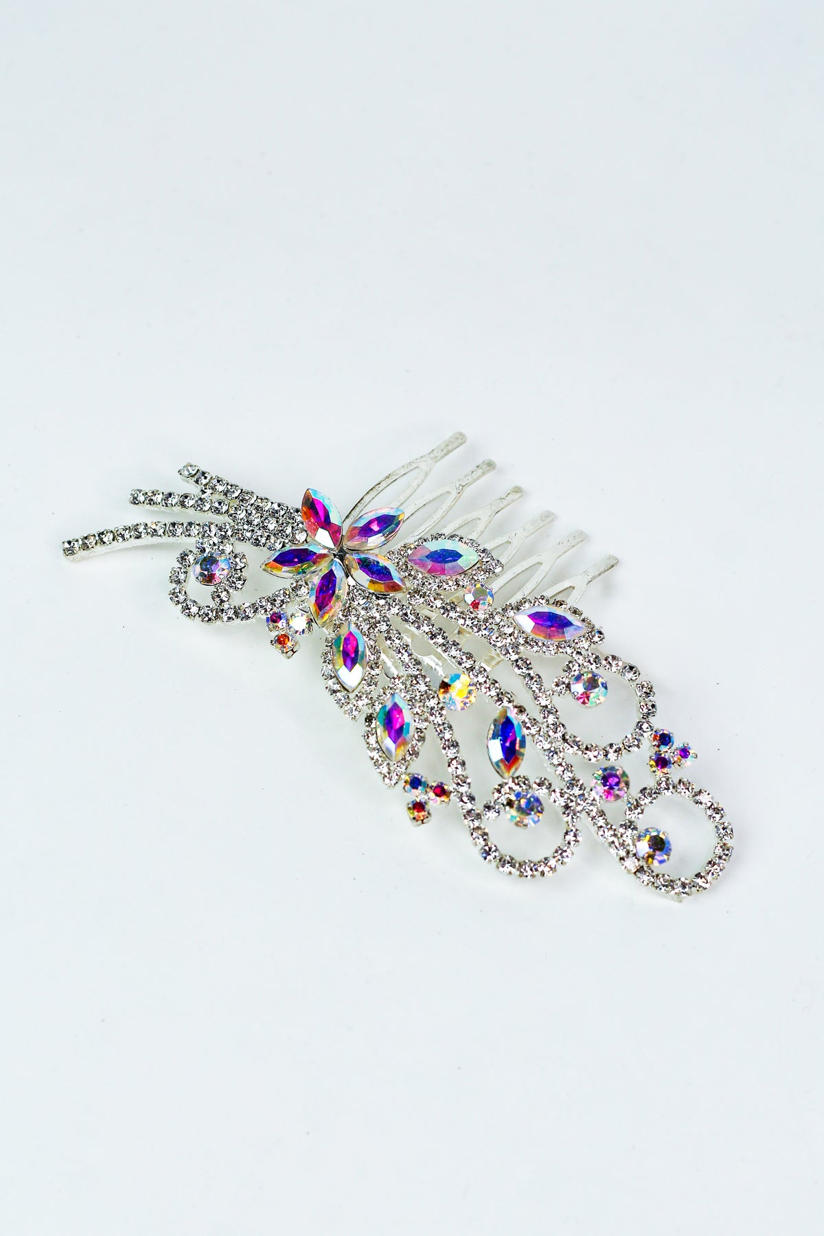 Marquis Rhinestone Swirl Comb - Glitz &amp; Ears Boutique