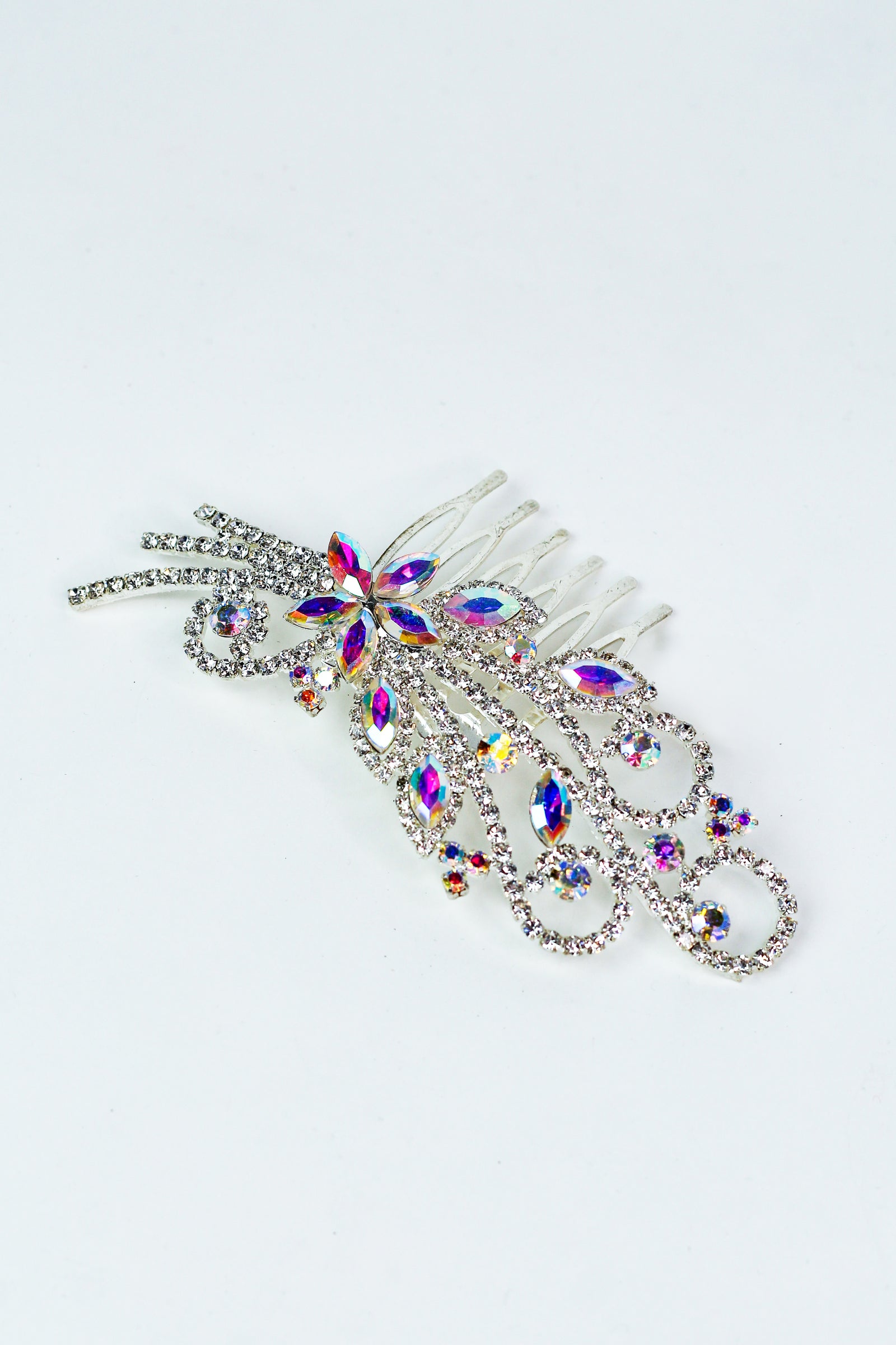 Marquis Rhinestone Swirl Comb - Glitz & Ears Boutique