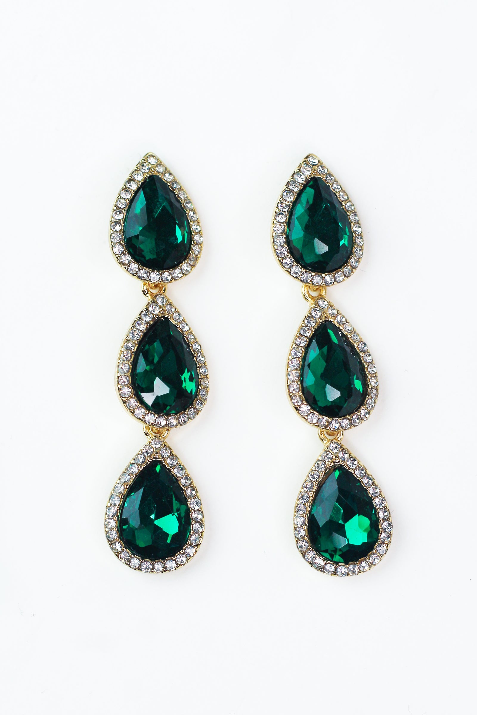 3 Teardrop with Trim Earring