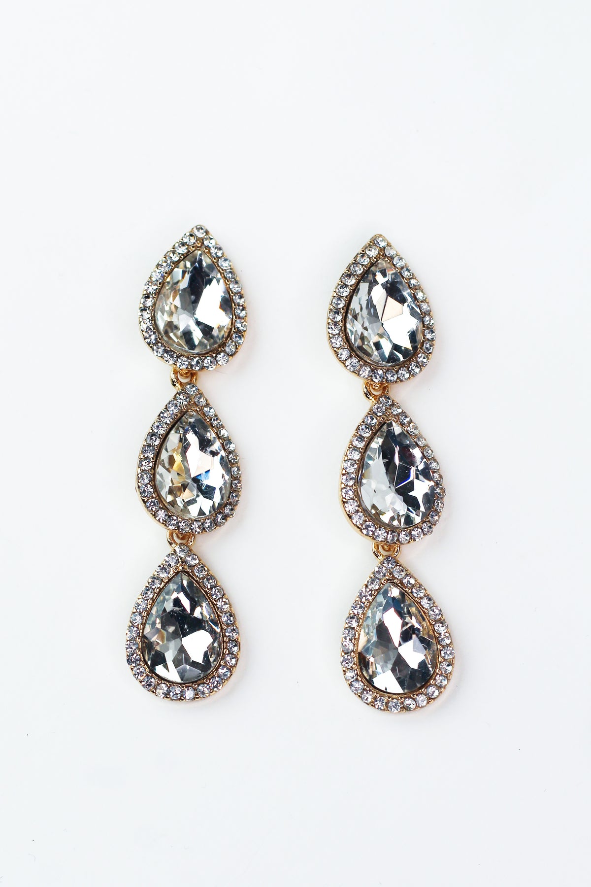 3 Teardrop with Trim Earring