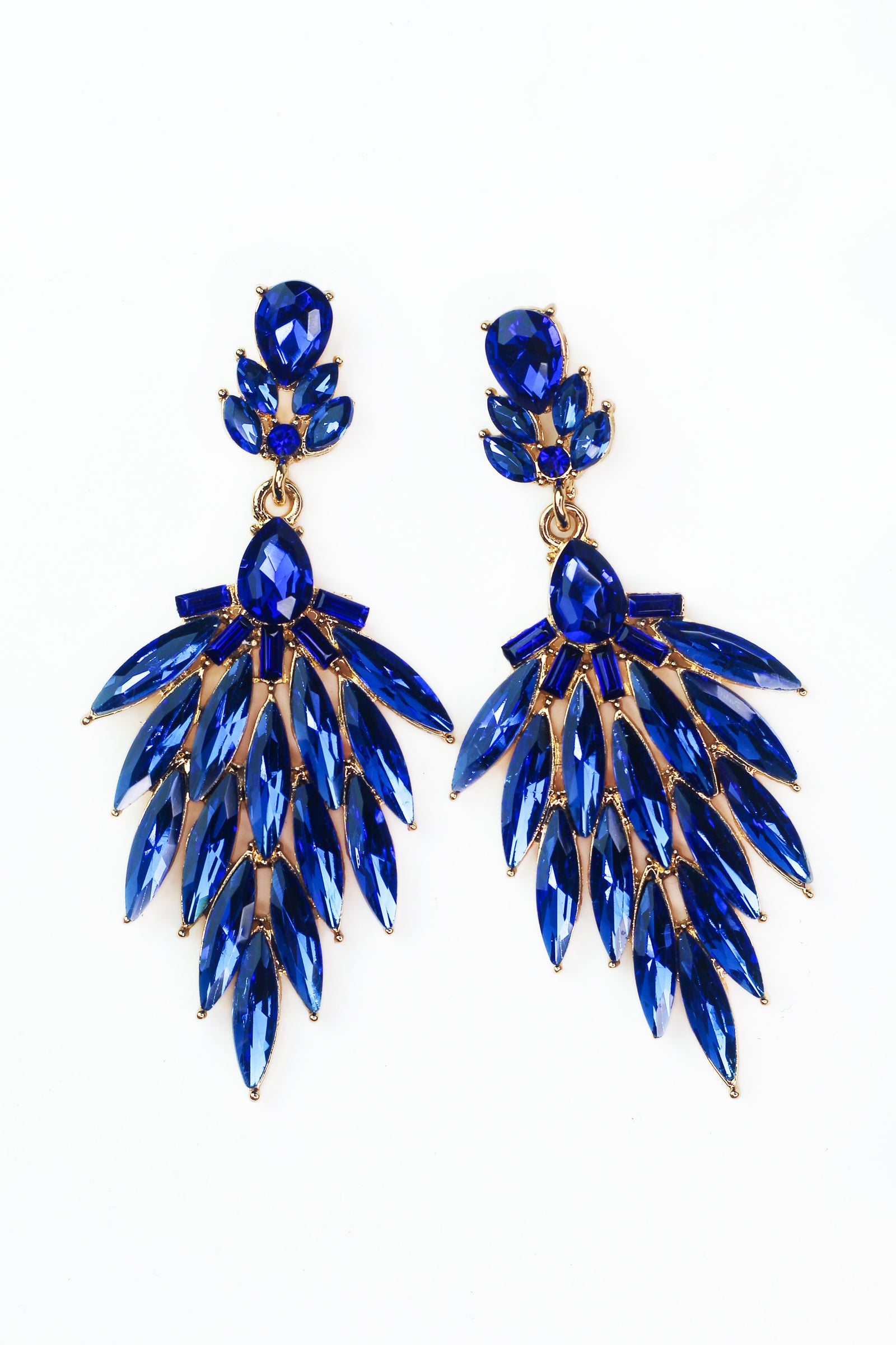Wide Skinny Almond Point Earring