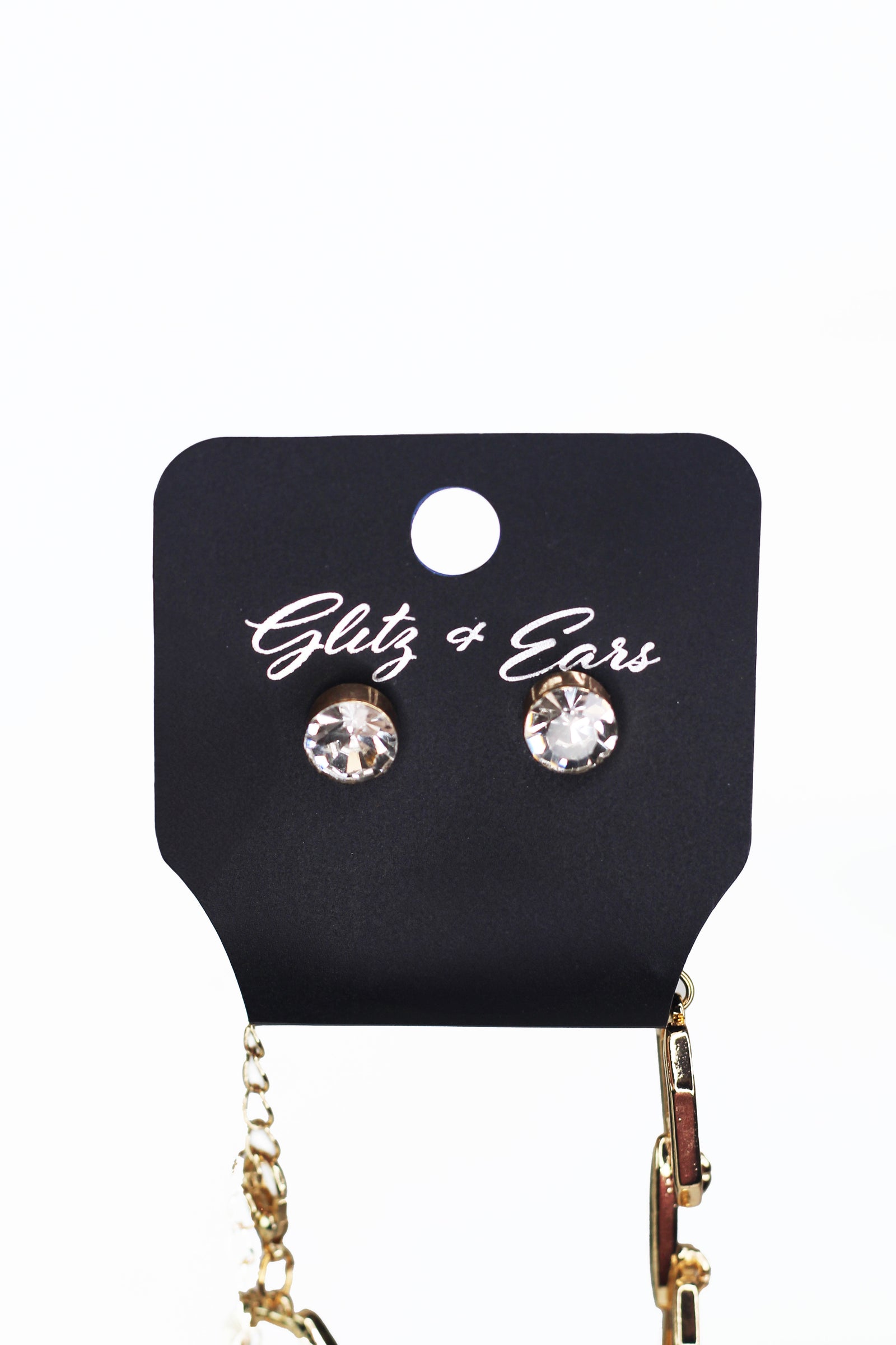 5 Open Rhinestone Link Point Bar Connect Necklace