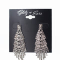 Pointed Top Short Fringe Bottom Earring