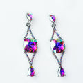 Open Point Cushion Stone Middle Earring