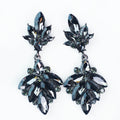 Small Teardrop Almond Stone Fan Earring