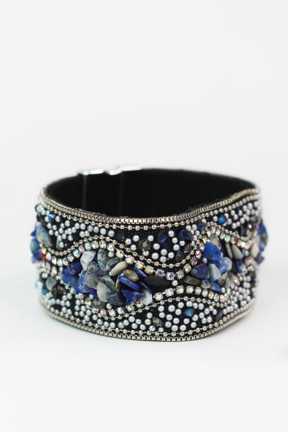 Bohemian Seed Bead Magnetic Cuff