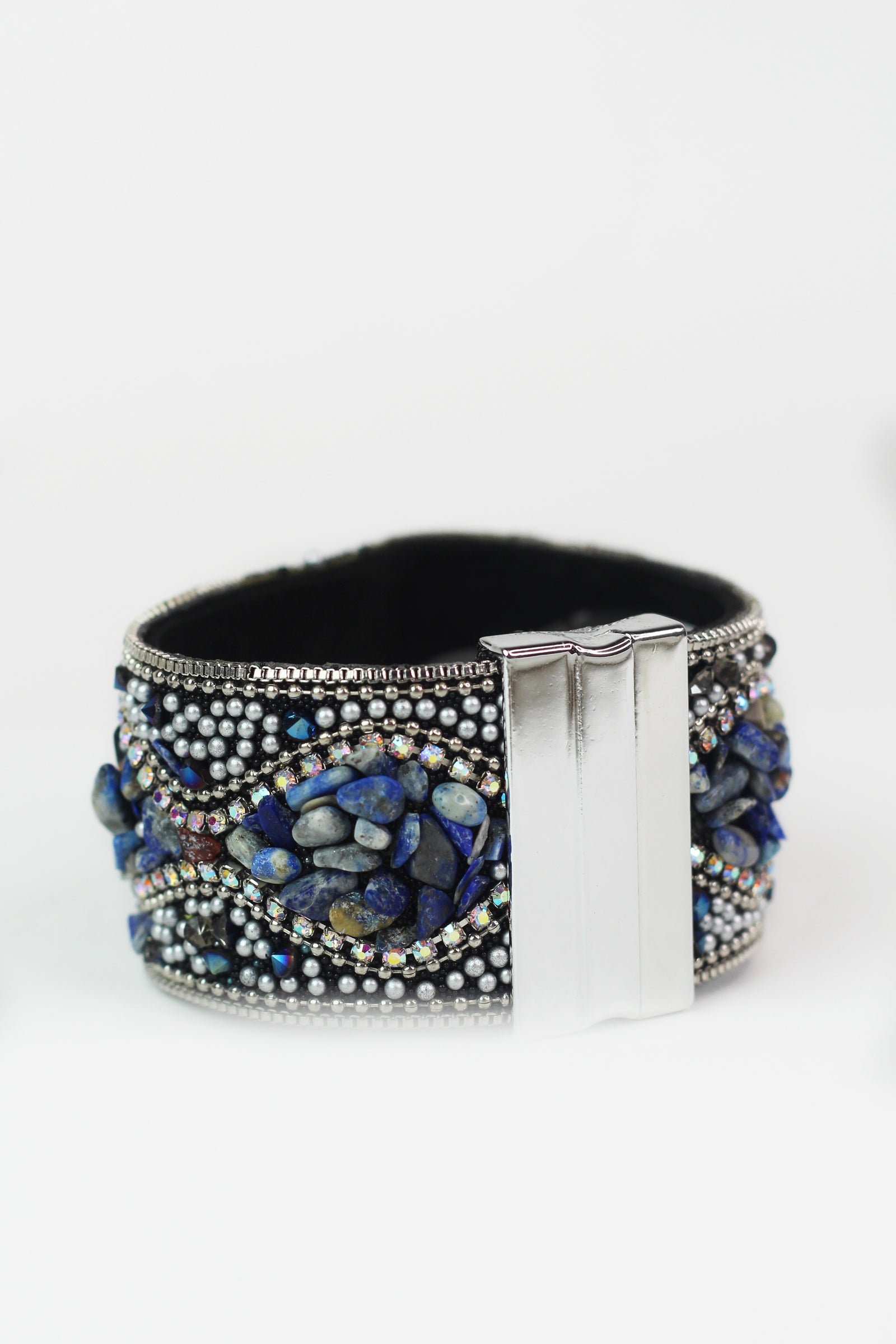 Bohemian Seed Bead Magnetic Cuff
