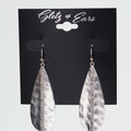 Hammered Metal Teardrop & Pave Line Dangling Earrings