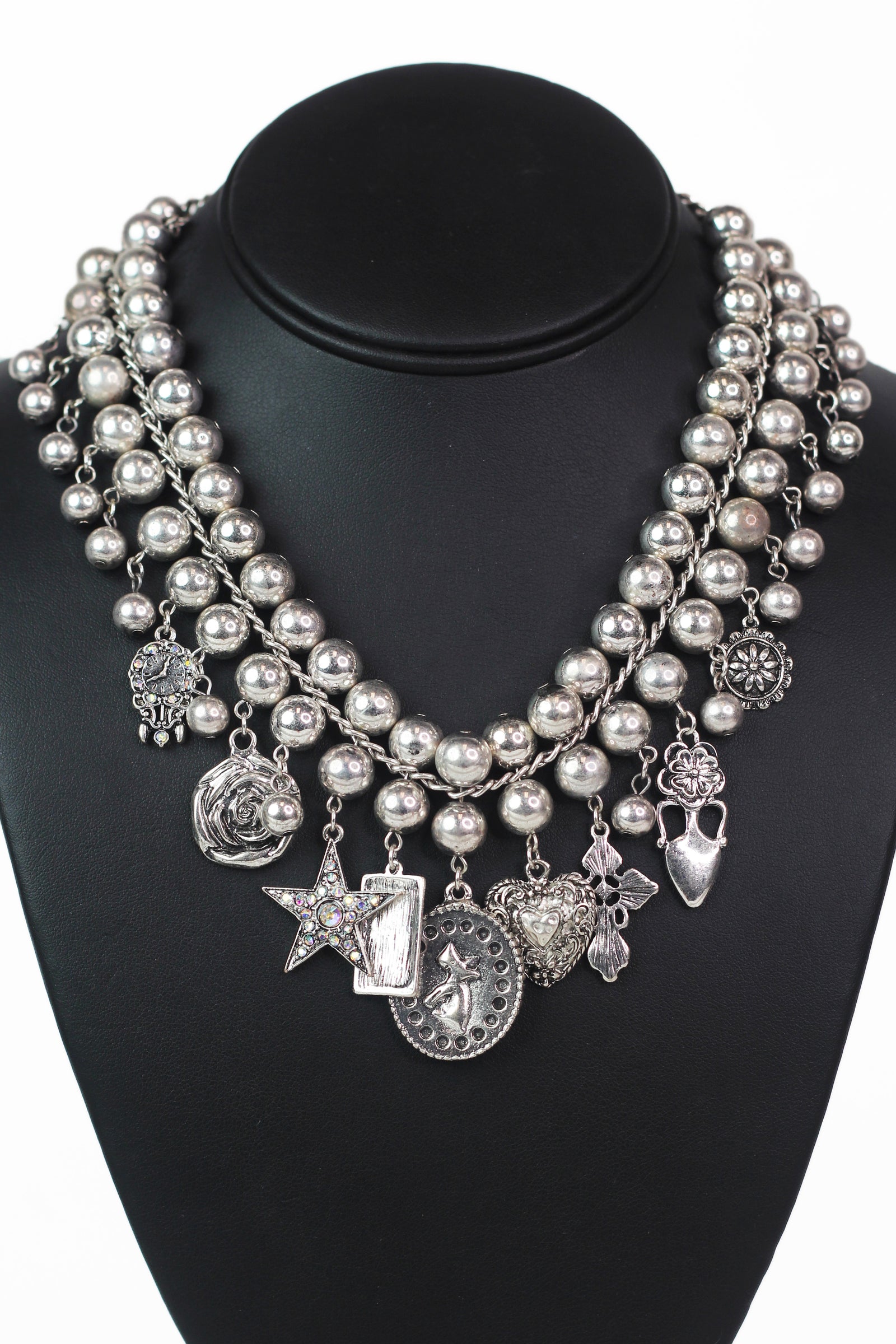 Metal Beads & Charms Necklace