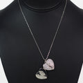 Rhinestone Heart Icon Middle Locket