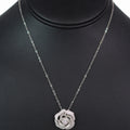 Pave Rose Dainty Chain Necklace