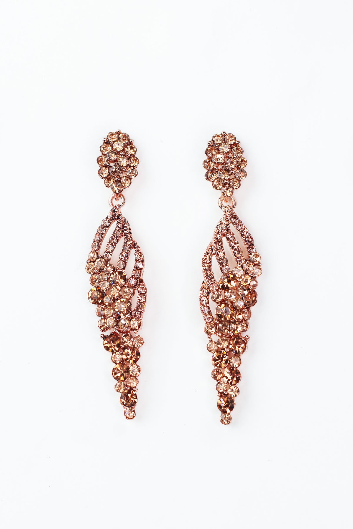 Cut Out Circle Point Cluster Earrings