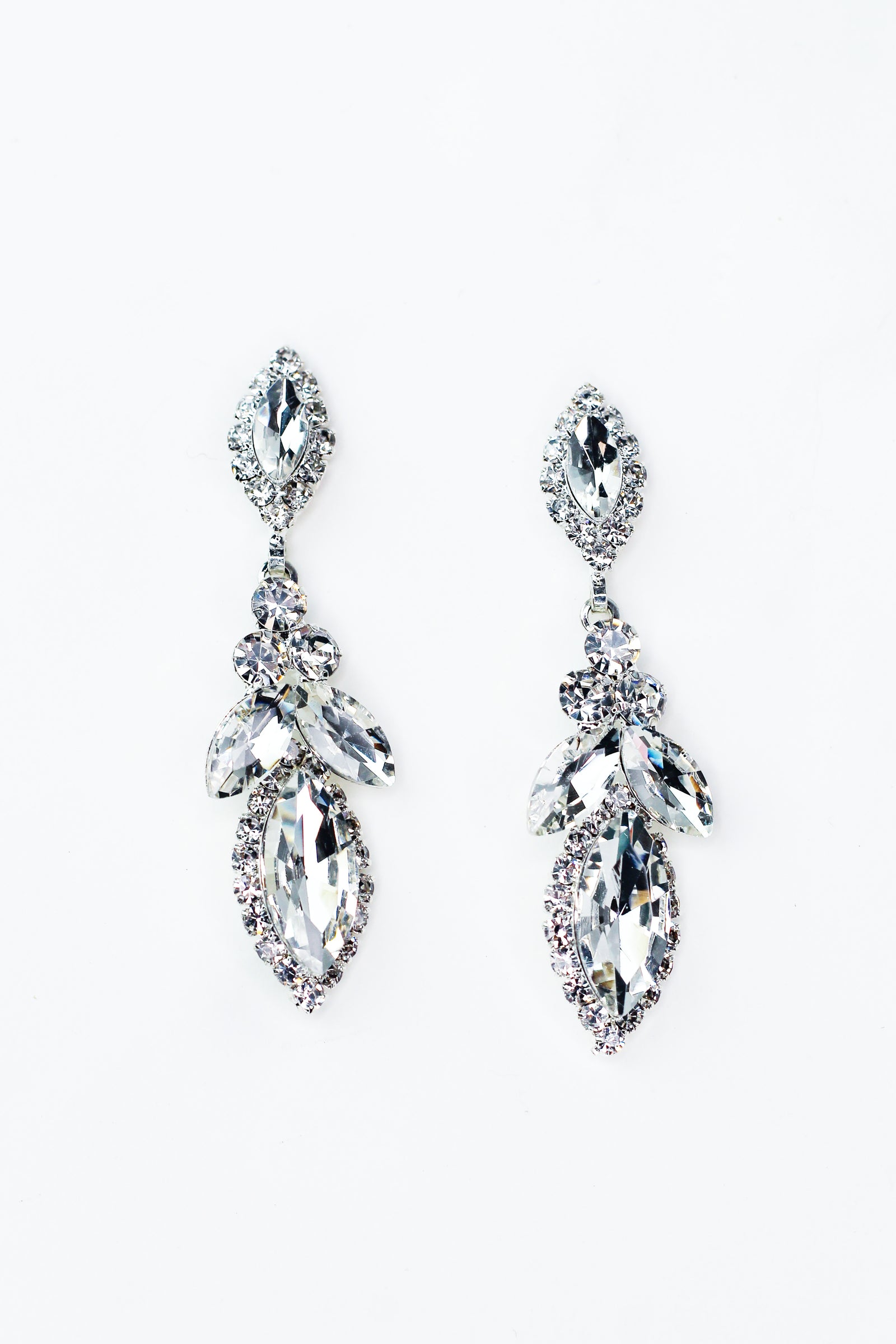 3 Stone 2 Almond & Almond Point Earring